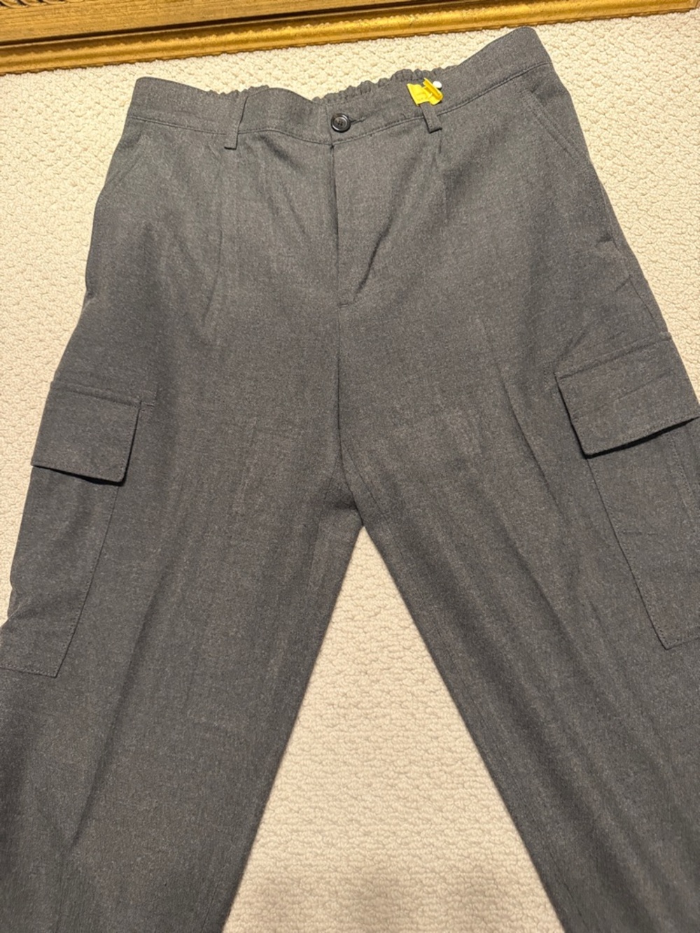 Zara Men's Gray Cargo Trousers